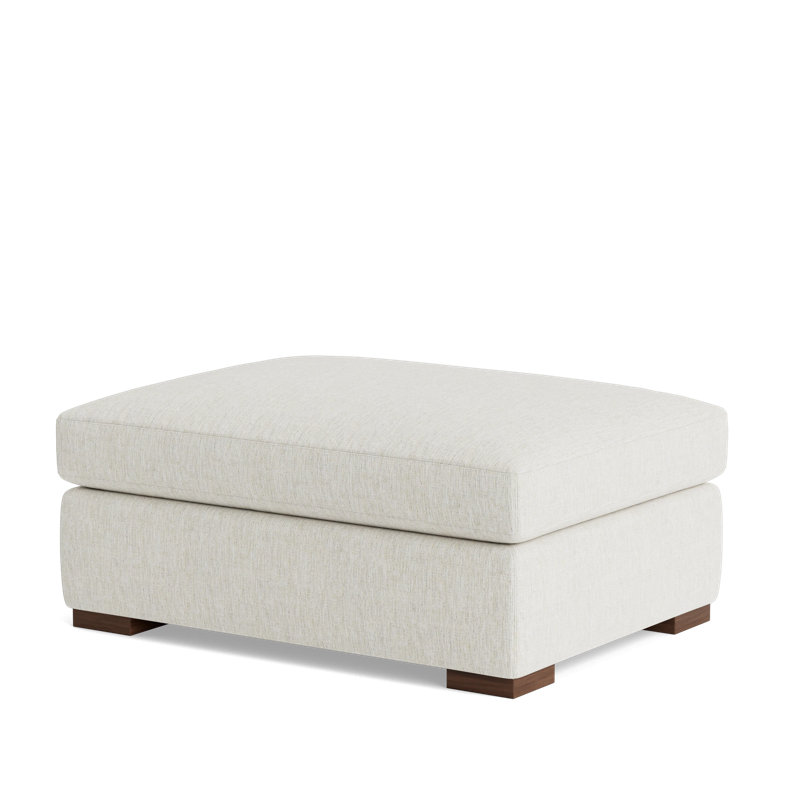 Lucca Ottoman, Performance Weave - Snow
