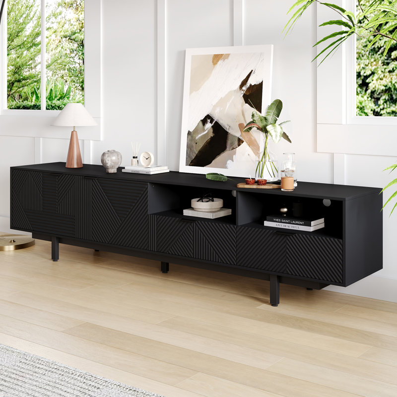 TV Stand for TVs up to 88", Black