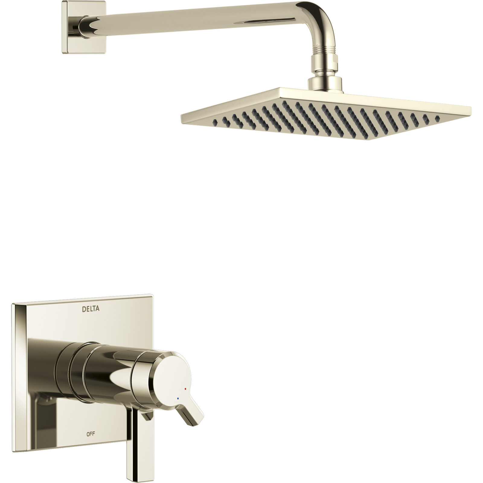 Pivotal® Shower Faucet, Lumicoat Polished Nickel