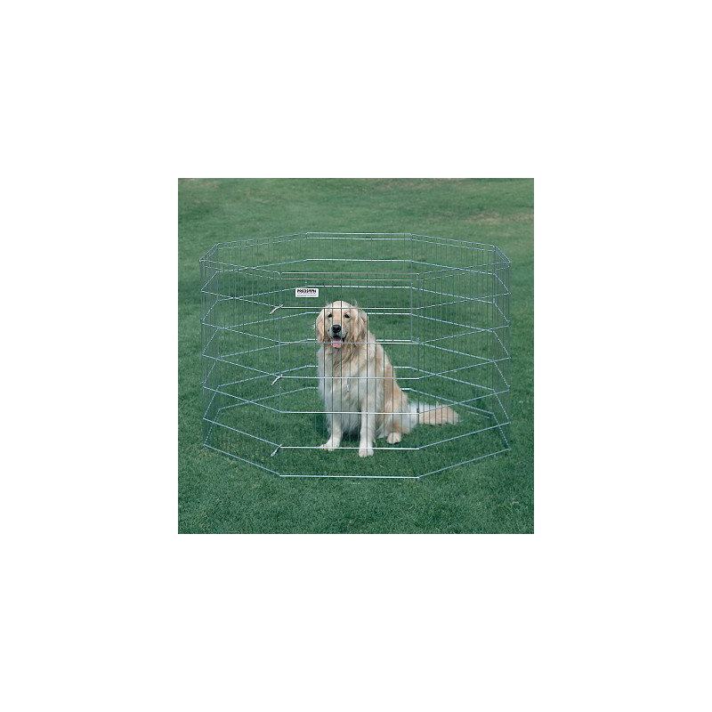 Enclos d'exercice Pro-Handler en argent, XX-Large (48" )