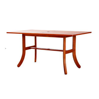 Blaz Rectangular 59'' L x 31'' W Outdoor Restaurant Dining Table -  Red Barrel StudioÂ®, D0108EFD88C04F2D99F2C488B10AE1B7