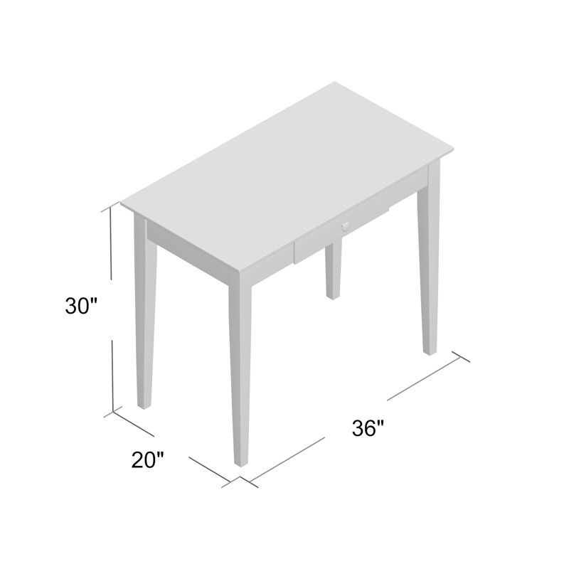 Aney Solid Wood Writing Desk