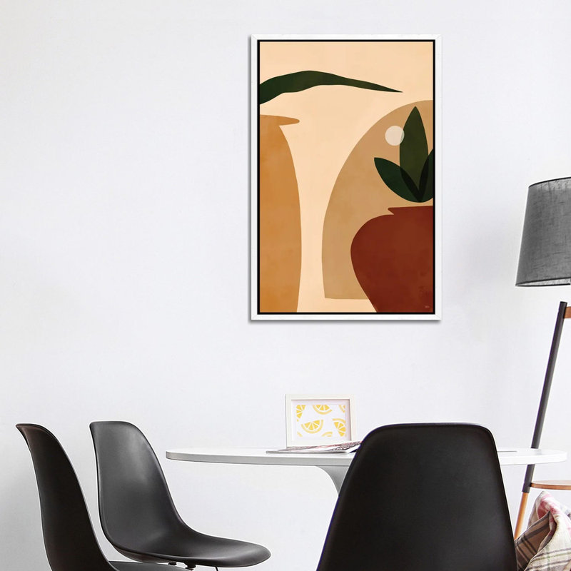 Ochre by Bria Nicole - Print on Canvas, 101.6 cm H x 66.04 cm W, White Framed Canvas