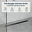  Shower Drain Height Adjustable Stainless Steel 304 Modern Plumbing