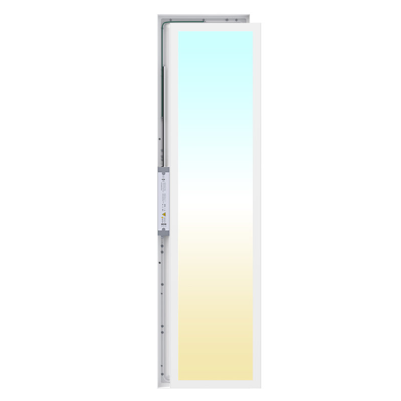 1 Pack 1x4 LED Flat Panel Ceiling Light 50W 5500LM Surface Mount, 3CCT Selectable, 48In Ultra-Thin Triac Dimmable Light Fixture for Kitchen Office Garage Basement