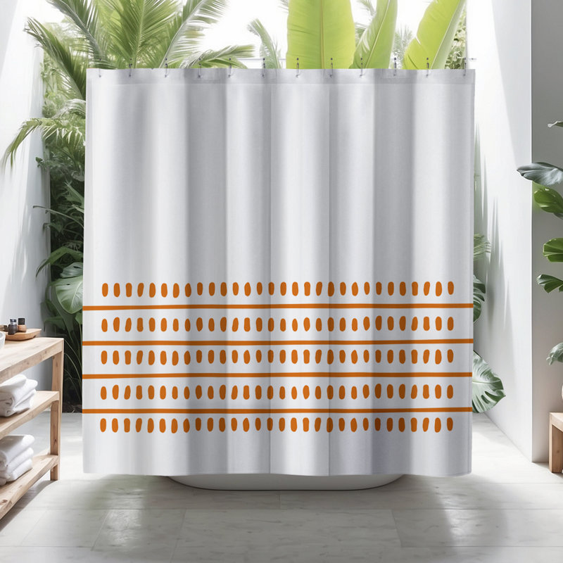Coco Shower Curtain, Orange