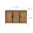 Modern Simple Rattan Iron Sideboard