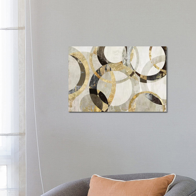 Overlaps 1 Piece Wrapped Canvas Painting, 66.04 cm H x 45.72 cm W x 3.175 cm D
