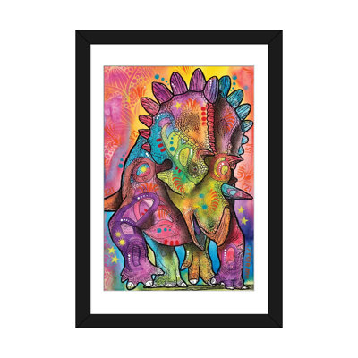 « tricératops », impression sur toile