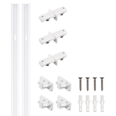 L'ensemble de rails de bricolage comprend 2 rails d'éclairage de style H + 4 x embouts de rail en H + 3 connecteurs en H