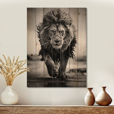 MIGEL - Animaux, reproduction sur bois de pin naturel