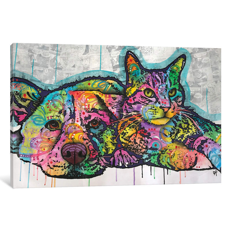 Companions by Dean Russo - Print on Canvas, No Frame, 101.6 cm H x 66.04 cm W x 3.175 cm D