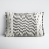 Carey Fringed Cotton Pillow Cover