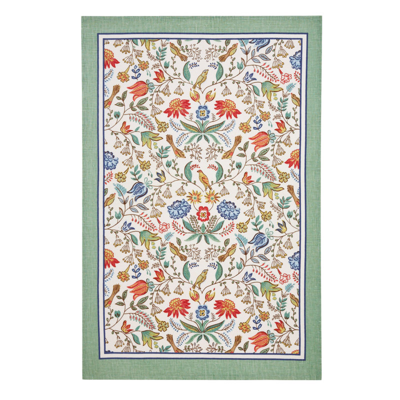 Cotton Floral Tea Towel Kitchen Towel