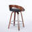 Reinaldo Swivel Counter Or Bar Height Bar Stool With Open Low Back In Faux Leather And (Set Of 2)-1922134993