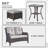 Bonia Wicker 2 - Person Patio Conversation Set with Cushions-1184004770