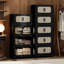 Armoire de rangement à 4 côtés latéraux rétro avec porte magnétique de 20 po Retro