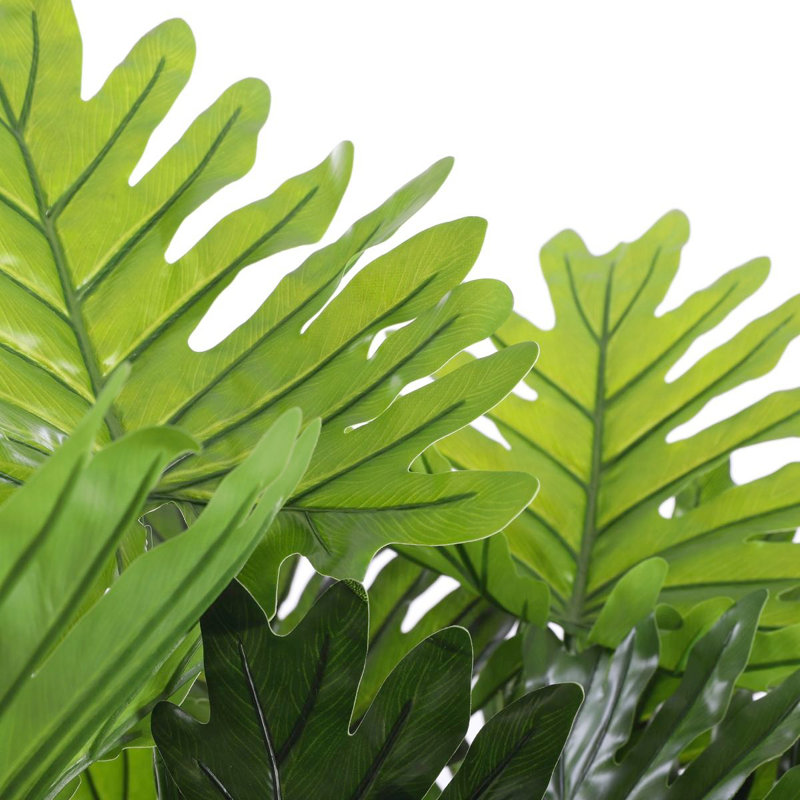 Faux Philodendron Plant in Pot, 95cm H x 70cm W x 70cm D
