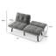 Canapé-lit convertible pliant moderne Canapé-lit convertible pliant pour espaces compacts-1417513198