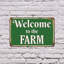 Panneau de bienvenue en plastique 8 po x 12 po Welcome To The Farm (paquet de 2)