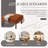 Small Ottoman Footstool With Legs, Corduroy Fabric Ottoman Foot Stool With Soft Padded Seat, Square Footstool Footstool For Living Room-958840712