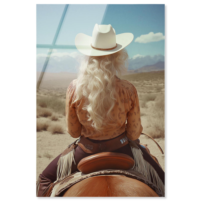 «Rodeo Queen II», reproduction d'art acrylique encadrée par Notoriart, H 54 po x l 36 po