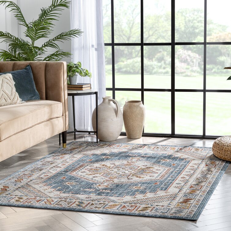 Tenley Oriental Blue Area Rug