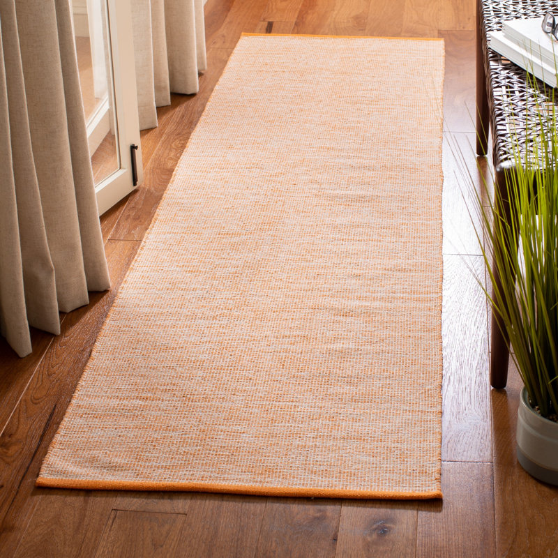 Livia Flat Weave Cotton Solid Color Rug, Rectangle 9' x 12'
