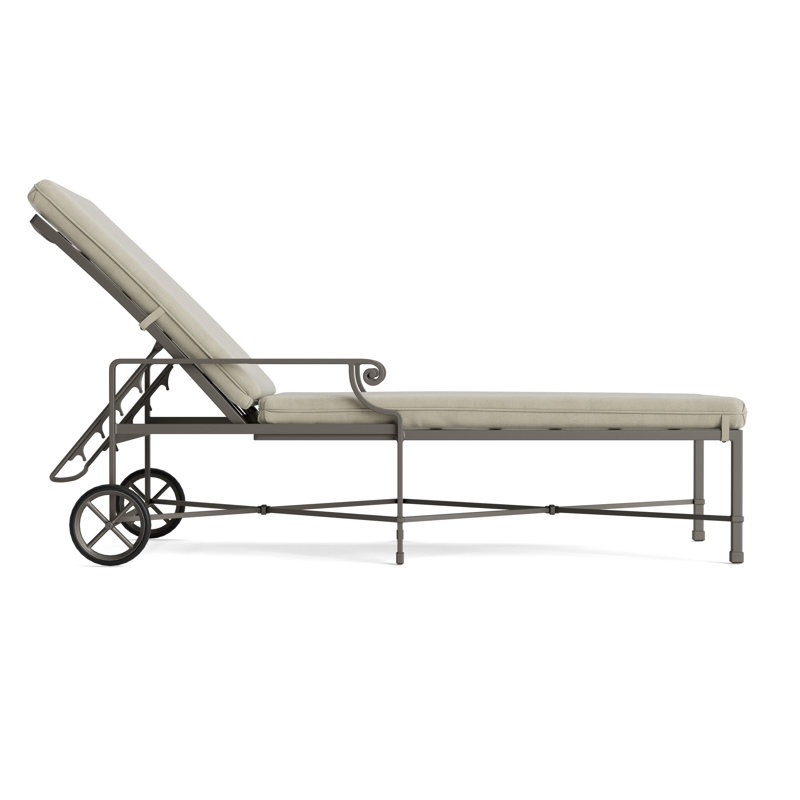 Venetian Outdoor Chaise Lounge, Fusion Natural, Mica