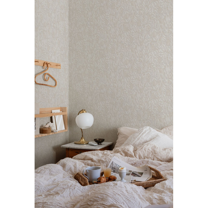 Villa Dalaro 2 Floral Wallpaper Roll, Sandstone