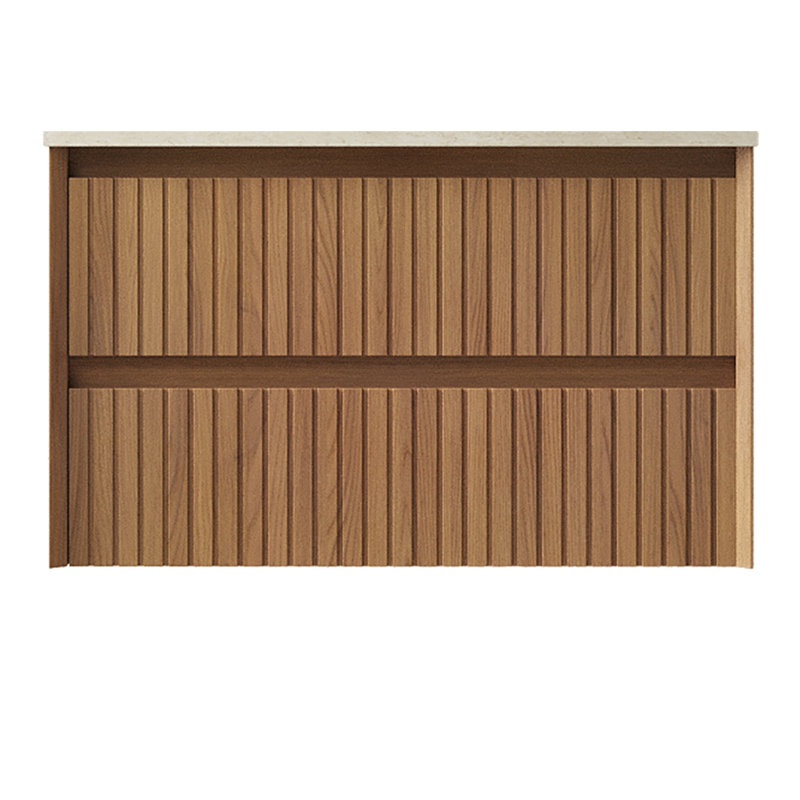 TILLEY 30'' Wall-Mounted Cabinet With 2 Drawers, 30", Brown, Brown