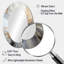 Miroir mural moderne beige et noir Lightning-229794541