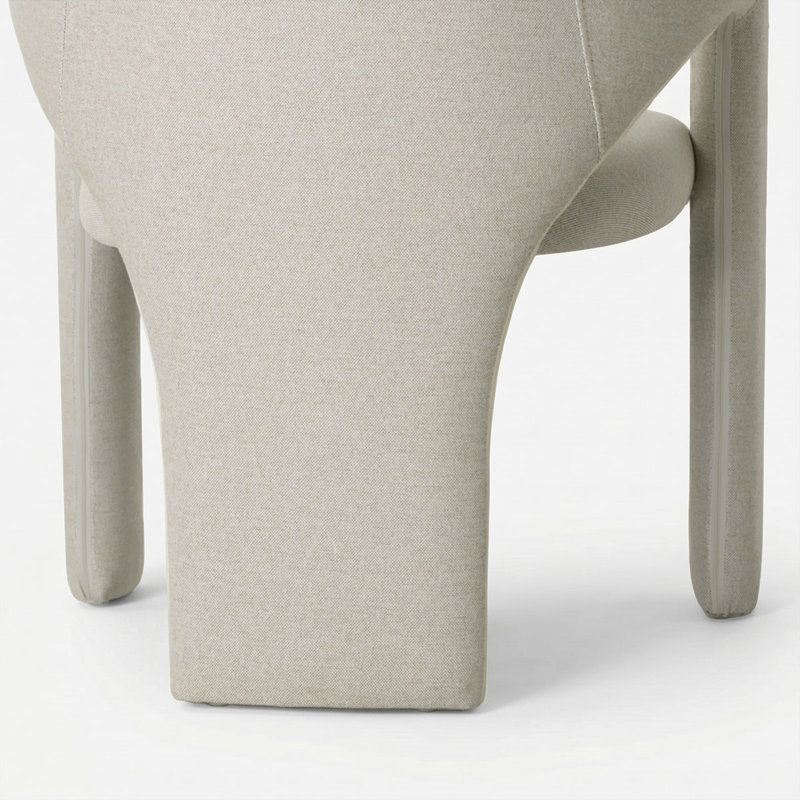 Ensemble de 4 chaises de salle à manger rembourrées Timmy, Beige