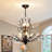 Eftica 30" Modern Firefly Chandelier 7 - Light Dimmable with Hanging Chain