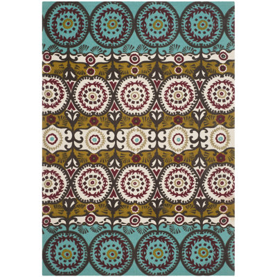 Allison Cedar Brook Hand Loomed Cotton Ikat Rug