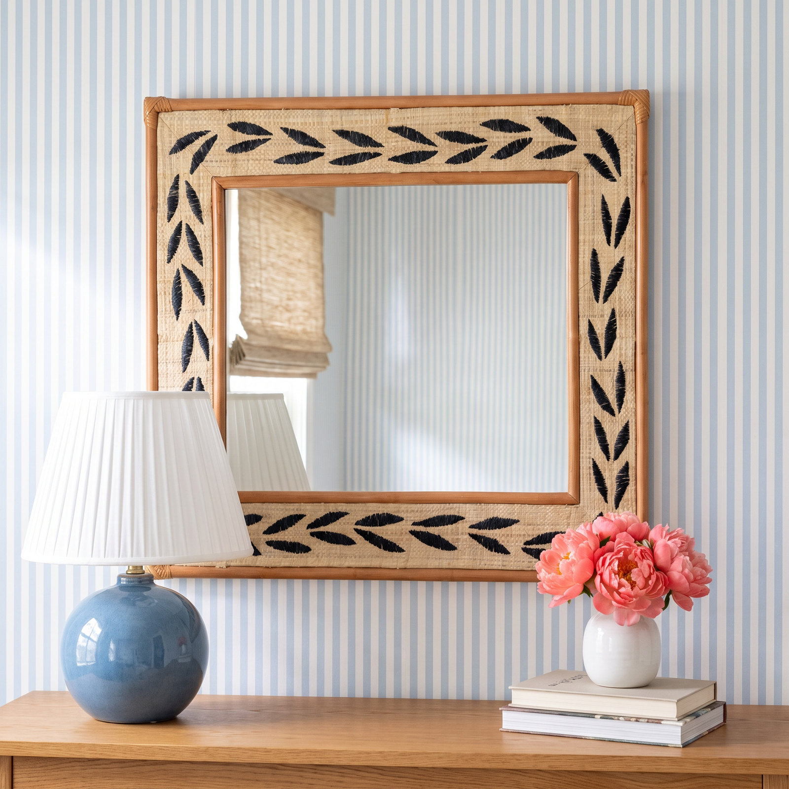 Bamboo / Rattan Rectangle Mirror