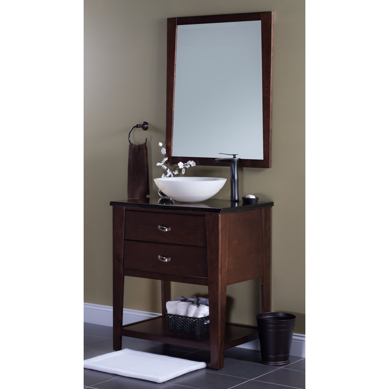 Novatto 17'' Stone Circular Bathroom Sink, Cream Tones