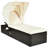 Deatonville Outdoor Wicker Chaise Lounge with Table , Cushion Included-207664929