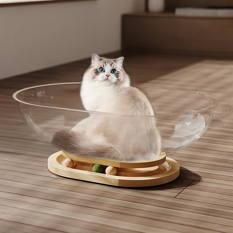 Space Capsule Cat Bed