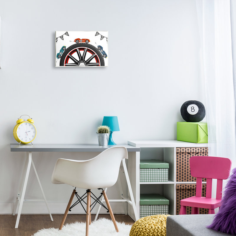 Plaque de course autour de la roue, design par Christine Simpson Art, H 10 po x l 15 po