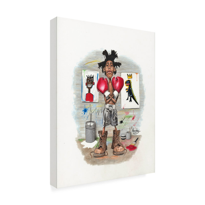 Art sur toile «Bachelor Manasseh Johnson Sr. Basquiat Kid», H 19 po x l 14 po