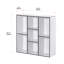 Bibliothèque de rangement à 7 tablettes de hauteur avec bibliothèque verticale au sol avec tablettes ouvertes verticales-1648333150