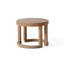Table d'appoint d'extérieur ronde en bois