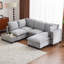 Canapé modulaire polyvalent avec des configurations configurables, une charge cachée et des coussins en mousse haute densité pour un confort et un style modernes.-1946266186