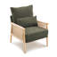Fauteuil d'appoint en chenille avec coussin-1341450190