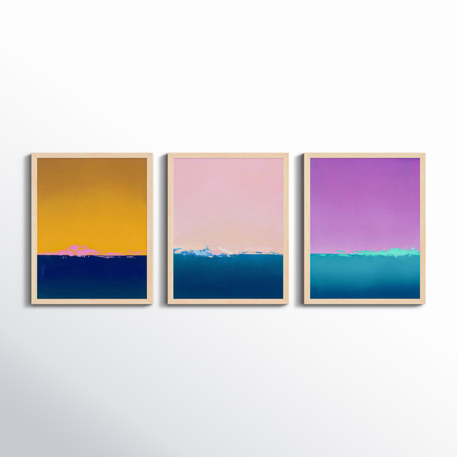 Horizon by Lee Lessem, 20" H x 16" W x 1.25" D, Beige