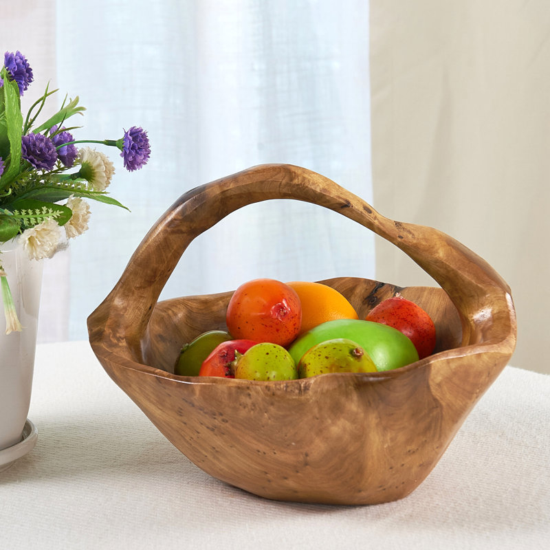 SERENTA Wood Fruit Basket