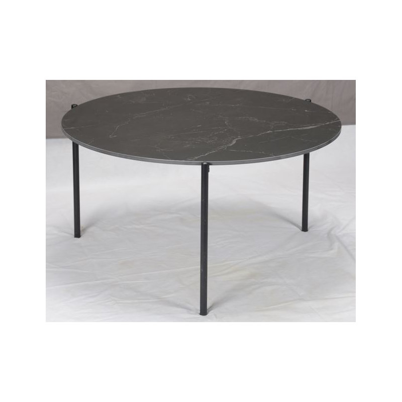 Cloverdales Three Leg Coffee Table, Silver