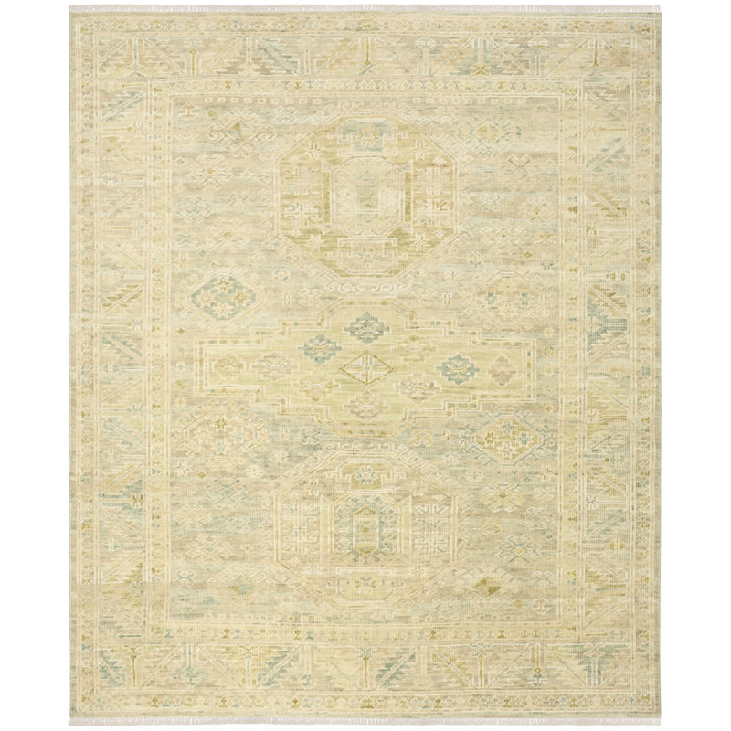 Tapis d'intérieur vert Nourison Odessa, Rectangle 5 pi 6 po x 8 pi