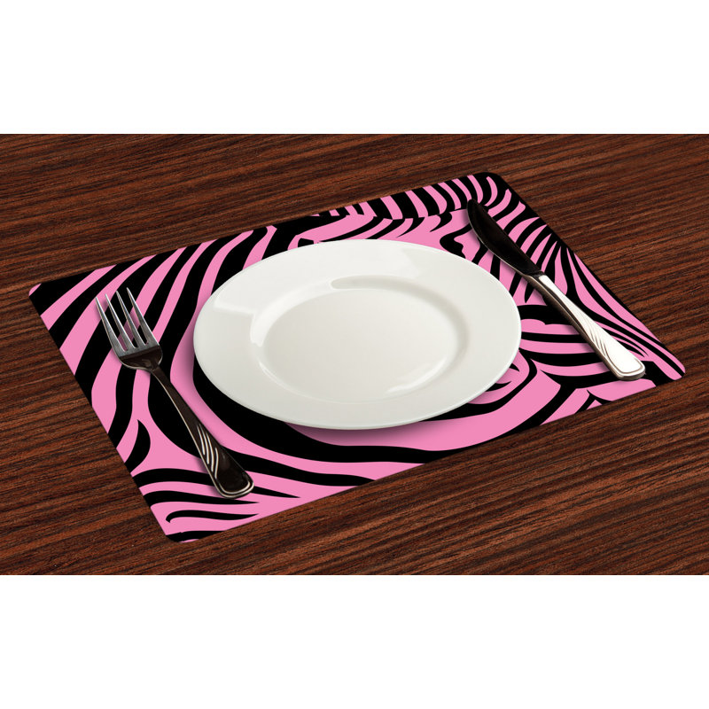Polyester Animal Print Rectangle Placemat